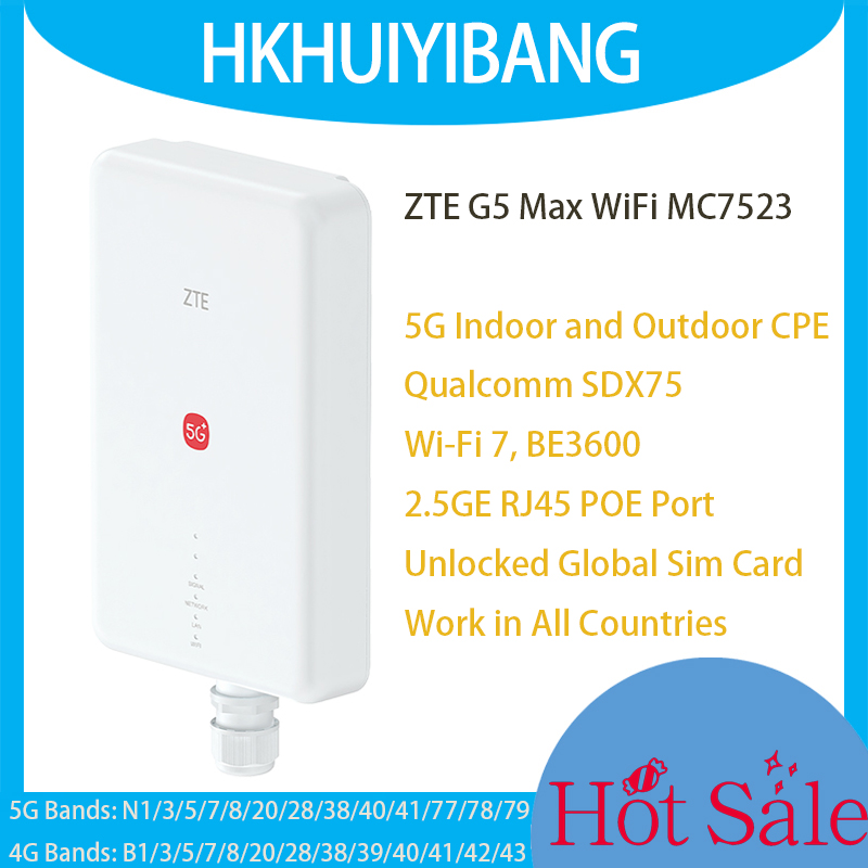 5G Cpe Router Outdoor - ZTE G5 Max WiFi MC7523 SDX75