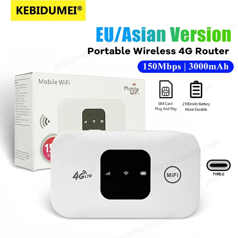 Industrial 4G Router Vpn - KEBIDUMEI 4G Mobile WIFI Router 150Mbps