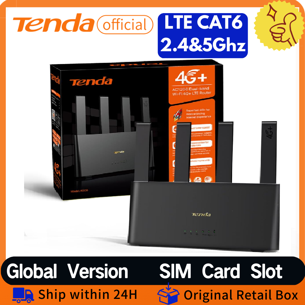 Industrial 4G Router Vpn - TENDA 4G08 4G + ROUTER AC1200