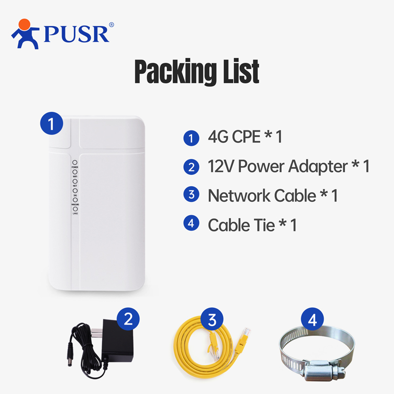 PUSR Outdoor 4G LTE Router CPE - đánh giá và giá 4G Lte Router Outdoor Waterproof