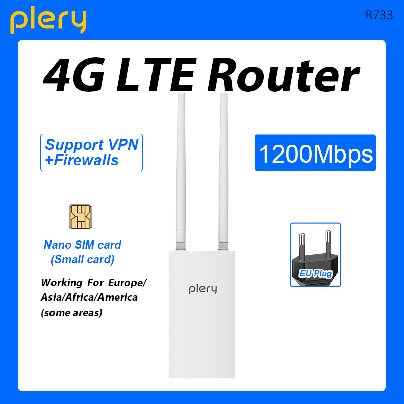 PLERY 1200Mbps Outdoor WIFI 4G - đánh giá và giá 4G Router With Poe Wan