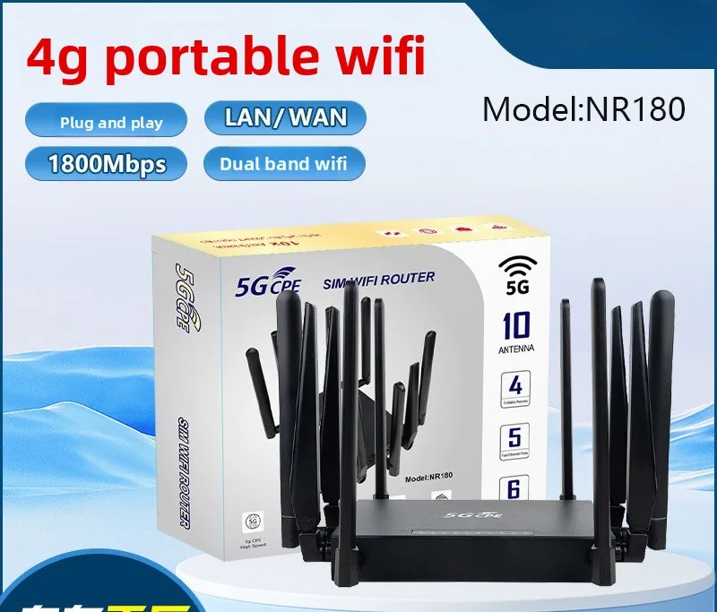 For NR180 Eurasian version tru - đánh giá và giá 4G Router Sim Card Slot Gigabit