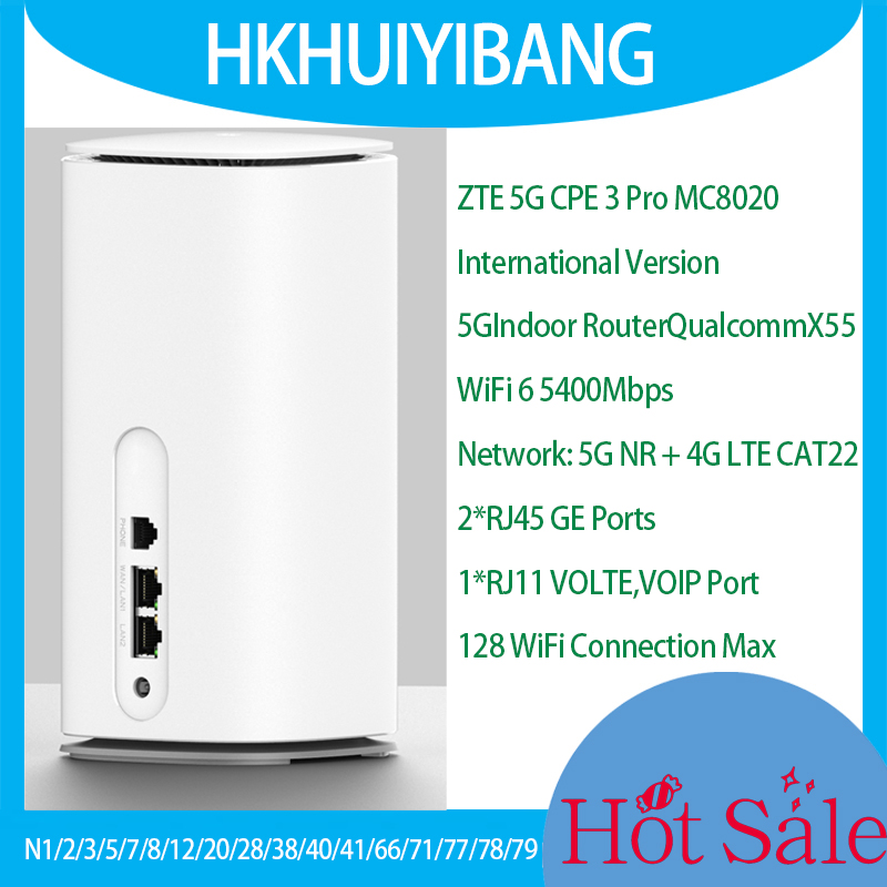 ZTE 5G CPE PRO 3 MC8020 Global - đánh giá và giá 4G Router Sim Card Slot Gigabit